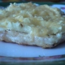 Фотография рецепта Свинина запеченная с луком и сыром автор Анна Шишулина