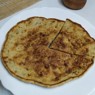 Фотография рецепта Сырная лепешка с тунцом и зеленью автор ЮЛИЯ ТИМОФЕЕВА