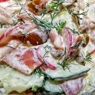 Фотография рецепта Сытный деревенский салат со сметаной автор Лоскутова Марианна