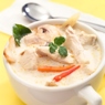 Фотография рецепта Тайский суп из галангала с курицей Том кха гай автор canareyca