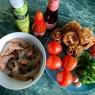 Фотография рецепта Тальятелле в томатном соусе с креветками автор Vika Popova