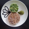 Фотография рецепта Тартар из печени трески с зеленым салатом автор Я Г