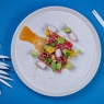 Фотография рецепта Татаки из тунца с хрустящим редисом мятой и зеленым базиликом автор Tatiana Shagina