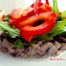 Фотография рецепта Теплый грибной салат в соусе из маскарпоне с рукколой автор elena счастливая