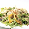 Фотография рецепта Теплый грибной салат в соусе из маскарпоне с рукколой автор Masha Potashova