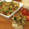 Фотография рецепта Теплый салат из цукини грибов помидор черри зеленого лука автор Светлана Горелова