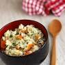 Фотография рецепта Теплый салат из дикого риса кураги и фисташек автор Masha Potashova