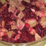 Фотография рецепта Теплый салат из свеклы с куриной печенью автор Татьяна Федянина