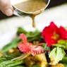 Фотография рецепта Теплый салат из запеченного батата с грибами портобелло автор Leno Regushadze