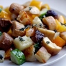 Фотография рецепта Теплый салат с королевскими вешенками обжаренным картофелем и тимьяном автор Гриб Грибов