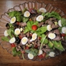 Фотография рецепта Теплый салат с куриной печенью и шампиньонами автор Валентина Александровна Ермина
