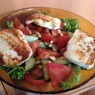 Фотография рецепта Теплый салат с жареным сыром автор Наталья Илясова