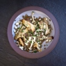 Фотография рецепта Теплый салат с грибами чечевицей и сыром фета автор Телеканал Food Network