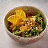Фотография рецепта Теплый салат с киноа печеной тыквой и апельсином автор Еда