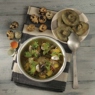 Фотография рецепта Теплый салат с луковым картофелем  и белыми груздями автор Еда