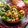Фотография рецепта Теплый салат с морепродуктами и фасолью автор Виолета Марина