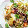 Фотография рецепта Теплый салат с языком и сыром фета автор Еда