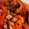 Фотография рецепта Тыква  к хеллоуину фаршированная мясом автор Анна Муравей