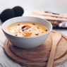 Фотография рецепта Тыквенный кремсуп с креветками автор марина казадой