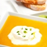 Фотография рецепта Тыквенный суп с кумином и сырными тостами автор Masha Potashova