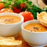 Фотография рецепта Томатный суп из запеченных помидор с чесночными тостами автор Олеся Гаркуша