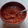 Фотография рецепта Томатный суп с чесночными булочками автор Михаил М