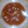 Фотография рецепта Томатный суп с копчеными колбасками автор Наталия Калиненко