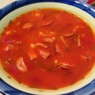 Фотография рецепта Томатный суп с охотничьими колбасками автор Татьяна Петрухина