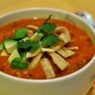 Фотография рецепта Томатный суп с тортильей тыквой и авокадо автор Nata Axel
