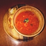 Фотография рецепта Томатный суп с морепродуктами базиликом и моцареллой автор Ална