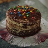 Фотография рецепта Торт Радуга с шоколадом и разноцветными конфетками автор Диана Шаплыко
