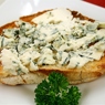 Фотография рецепта Тосты с пармезаном голубым сыром и зеленым луком автор maximsemin