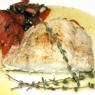 Фотография рецепта Треска с соусом Марсала и салатом из помидоров и базилика автор Светлана Горелова