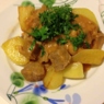 Фотография рецепта Тушеная говядина с фасолью и зеленью автор Елена
