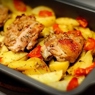 Фотография рецепта Тушеная курица с картофелем автор Надежда Богданова