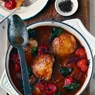 Фотография рецепта Тушеная курица в ароматном томатном соусе Pastitsatha автор Саша Давыденко