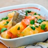 Фотография рецепта Тушеные картофель с морковью и специями автор Ольга Кузнецова
