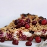 Фотография рецепта Творожный пирог с ягодами и овсянкой автор Александра Петрова