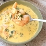 Фотография рецепта Тыквеннококосовый суп с креветками автор Еда