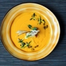 Фотография рецепта Тыквенный суп с чипсами из чиабатты автор Еда