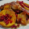 Фотография рецепта Утиные грудки и бедра запеченные в соусе с апельсинами и яблоками автор Ална Казавчинская