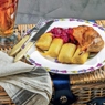 Фотография рецепта Утиные ножки с капустой и картофельными кнедликами автор Еда