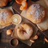 Фотография рецепта Ванильные пончики с заварным кремом автор Еда