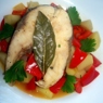 Фотография рецепта Вареная рыба с овощами автор Алена