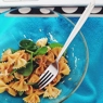Фотография рецепта Вегетарианская паста со шпинатом и пикантной заправкой автор Dasha Burger