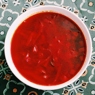 Фотография рецепта Вегетарианский борщ с красной фасолью заправкой из сладкого перца и томатов автор Maria Katkova