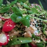 Фотография рецепта Весенний салат из горошка и редиса  с кунжутом автор Иван Соколов