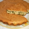 Фотография рецепта Заливной пирог с луком и яйцом автор Дарья Кутузова