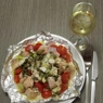 Фотография рецепта Запеченная форель с овощами и сыром камамбер автор Alina Bogachenko