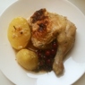 Фотография рецепта Запеченная курица с клюквой и укропом автор Polina